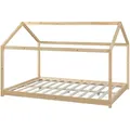 Produktbild: [en.casa] Hausbett, Natur, Holz, Kiefer, 120x200 cm, Kinder- & Jugendzimmer, Kindermöbel, Kinderbetten, Hausbetten