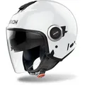 Produktbild: Airoh Motorradhelm Helyos Color 06 Jethelm, vorbereitet für Kommunikationssystem,integriertes Sonnenvisier weiß XL (61/62)