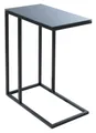 Produktbild: casa NOVA Beistelltisch, 46 x 60 cm, Schwarz, Hartglasplatte, Metall, Belastbar bis max. 4 kg