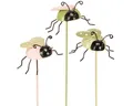 Produktbild: Viana Gartenstecker Blumenstecker Marienkäfer Metall Deko Garten 7x4cm 6 Stk, 6 Stück