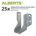 Produktbild: 25x Balkenschuh sendzimirverzinkt außen Balkenschuhe Holzverbinder 40x110 mm