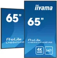 Produktbild: iiyama W129016002 LH6541UHS-B1AG 65 3840x2160 4K UHD IPS  panel, 25% Haze, L ~E~