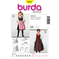 Produktbild: BURDA KIDS B9509 Dirndl Kleider Volkstracht Schnittmuster 4-10 Jahre
