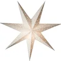 Produktbild: Starlightz Stern Cristal weiß 60 cm Leuchtstern Weihnachtsstern Papier Faltstern