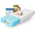 Produktbild: Arensberger Kindermatratze Babymatratze Nora | 70x140cm Höhe 12cm | Bezug waschbar & abnehmbar | punktelastischer Gelschaum | Jugendmatratze, allergikerfreundlich Premium Bezug