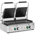 Produktbild: Royal Catering Doppel-Kontaktgrill - glatt - - 3600 W - Silber
