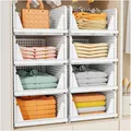 Produktbild: 5 Pack Stapelbar Schrank Kleiderschrank Organizer, Multifunktionale  Faltbare...