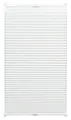 Produktbild: Gardinia Plissee zum Klemmen, Blickdichtes Faltrollo, Alle Montage-Teile inklusive, EASYFIX Plissee verspannt mit Zwei Bedienschienen, Weiß, 50 x 130 cm (BxH)