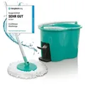Produktbild: CLEANmaxx Wischmopp Zwei-Kammer-Filtersystem, mit Fußpedal einfach Boden Laminat Parkett Fliesen wischen blau