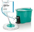 Produktbild: CLEANmaxx Wischmopp Zwei-Kammer-Filtersystem, (4-St), mit Fußpedal einfach Boden Laminat Parkett Fliesen wischen
