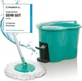Produktbild: Wischmop Bodenwischer Set 2 Kammer Power Filtersystem Wischen Putzeimer Mopp