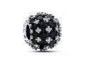 Produktbild: Pandora 792630C04 - Funkelndes Rundes Schwarzes Pavé-Charm - Sterling Silber - Steinmix Schwarz