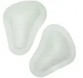 Produktbild: pedag 2 Paar (4Stück) orthopädische T-Form Spreizfußpelotte, Spreizfußstütze zu einkleben in Schuhe oder Sandalen (Gr.41-43, weiß)