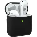 Produktbild: EAZY CASE - Schutzhülle für AirPods 1 & 2 Hülle Schwarz Silikon Case Stoßfest mit Deckel Schutz Antikratz Etui Cover rutschfeste Silikonhülle ... - Schwarz