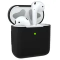 Produktbild: Schutzhülle für Apple Airpods 1 & 2 Hülle Silikon Case Tasche Soft Cover Schwarz