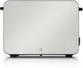 Produktbild: WMF Toaster Stelio Paper White, Doppelschlitz Toaster mit Brötchenaufsatz, 2 kurze Schlitze, für 2 Scheiben, 1050 W, 7 Bräunungsstufen, Brotzentrierung, Krümelschublade, Cromargan Gehäuse