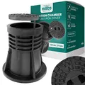Produktbild: Millto™ Revisionsschacht aus Gusseisen mit Metallabdeckung, Mannloch rund 160 mm 270 mm Schwarz