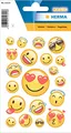 Produktbild: HERMA 15325 Aufkleber Smiley klein groß, 19 Stück, Belohnung Sticker mit Emoji Gesicht Motiv, Kinder Etiketten für Fotoalbum Tagebuch Poesiealbum Scrapbooking Geburtstag Dekoration Briefe DIY Basteln