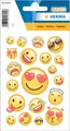Produktbild: 15325 Aufkleber Smiley klein groß, 19 Stück, Belohnung Sticker mit Emoji Gesi...