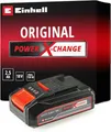 Produktbild: Original Einhell System Akku Power X-Change (Lithium Ionen Akku, 18V, 2.5 Ah/ 720W, proaktives Batteriemanagement, angepasste Ladezyklen, passend für alle Power X-Change Geräte)