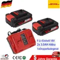 Produktbild: Für Original Einhell 18V 2Stück 18V 3.0AH Akku&Ladegerät Power X-Change Lithium