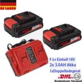 Produktbild: 2Stück 18V 3.0AH Lithium Akku&Ladegerät Für Original Einhell 18V Power X-Change