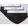 Produktbild: Calvin Klein Underwear Slip mit elastischem Label-Bund im 3er-Pack in Black, Größe XL