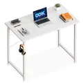 Produktbild: ODK Kleiner Schreibtisch, 80×40cm Computertisch Bürotisch Mit Kopfhörer Halte...