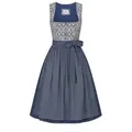 Produktbild: Nübler Dirndl Midi Dirndl Gudrun in Blau von Nübler - Rocklänge 70 cm blau 54