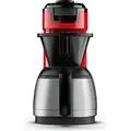 Produktbild: Philips Senseo® Switch 2-in-1 Pad und Filter Kaffeemaschine mit Thermo Kanne + Intensitätsregler, Rot (HD6592/84) - Weiß