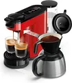 Produktbild: Philips Senseo Switch Pad- & Filterkaffeemaschine, 2-in-1-Brühtechnologie, Rot