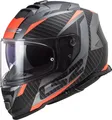 Produktbild: LS2 FF800 Storm 2 Racer Matt Titanium Orange Gr. L Motorradhelm, Sonnenblende
