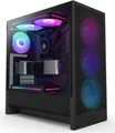 Produktbild: NZXT H5 Flow RGB 2024 Midi Tower ATX Gehäuse schwarz mit Sichtfenster