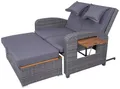 Produktbild: Garden Pleasure Gartenlounge-Set Gartensofa Funktionssofa BARI mit Liegefunktion und Klapptisch, einschiebbar