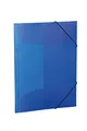 Produktbild: HERMA Sammelmappe A4 Blau Transluzent, Eckspanner-Mappe aus Kunststoff mit Gummizug und Innenklappen für Kinder, Jungen und Mädchen