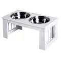 Produktbild: PawHut Futternapf, Edelstahl, Länge: 58,4 cm - weiss