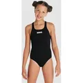 Produktbild: Team Badeanzug Mädchen Swim-Pro Einfarbig - Black-white - 116
