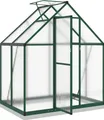 Produktbild: vidaXL Gewächshaus mit Fundamentrahmen Grün 169x114x202 cm Aluminimum