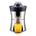 Produktbild: GASTROBACK 41138 Home Culture-Zitruspresse, elektrisch, Edelstahl-Siebeinsätze, Inox-Touch-Gehäuse, 100 Watt, schwarz, silber