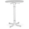 Produktbild: Gartenklapptisch Veba, Weiß, Metall, rund, 80x110x80 cm, FSC Mix, Europäischer Sicherheitsstandard, gastro- und objekttauglich, UV-beständig, wetterfest, Balkonmöbel, Balkontische