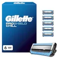 Produktbild: Gillette Proshield Chill Rasierklingen Herren, 6 Original Ersatzklingen für Nassrasierer mit 5-Fach Klinge, Kühl-Technologie für Angenehme Rasur