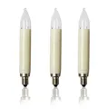 Produktbild: Ersatz Birne Lichterkette Schaftkerze Weihnachten 3er Set Sockel E10 8 V 3 W