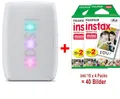 Produktbild: Fujifilm Instax Mini Link 3 clay white EX D Sofortbilddrucker inkl. 40x Bilder