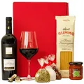 Produktbild: Geschenkbox-24 Italienisches Geschenkset „Rom“ | Wein & Pasta Präsentkorb mit Spezialitäten aus Italien