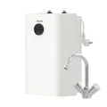 Produktbild: Neueste Generation: STIEBEL ELTRON Kleinspeicher SNU 5 Plus mit Küchenarmatur WST-W, sehr kompakt, antitropf-, thermostop-Funktion, Untertischboiler 5 Liter Niederdruck mit Stecker, 2 kW, 204974