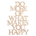 Produktbild: RAYHER Holzschrift DO MORE OF WHAT MAKES YOU HAPPY 19,5x12,5cm Sperrholz Spruch