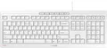 Produktbild: CHERRY Stream USB Tastatur US-Englisch, QWERTY Grau-Weiß