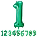 Produktbild: Geburtstag zahlen luftballon 1 jahre Folienballon Kindergeburtstag Deko Grün-Mädchen Junge Geburtstag 1 jahr 40