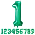 Produktbild: Geburtstag zahlen luftballon 1 jahre Folienballon Kindergeburtstag Deko Grün-...