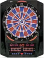 Produktbild: Carromco Elektronik Dartboard Topaz-901 schwarz 2-Loch Abstand Adapter Dartscheibe elektronisch 8 Spieler 40 Spiele und 761 Varianten Softdarts